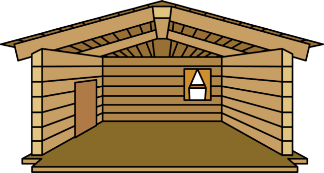 Log Cabin Igloo Icon Id 11 - Icon (640x343)