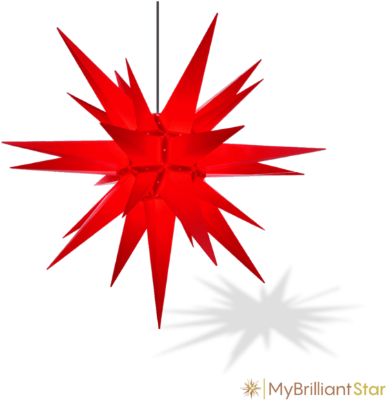 Original Herrnhut Plastic Star, Red, ~ 130 Cm / 51 - Herrnhuter Moravian Star A13 Red Plastic (130cm/51 (600x600)