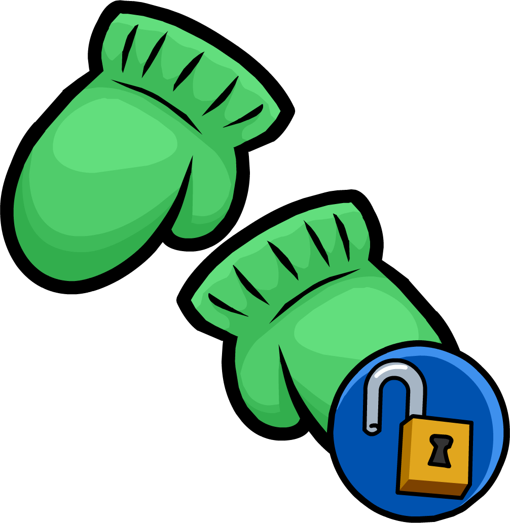 Green Mittens Clothing Icon Id 15085 - Mittens Clipart (1006x1033)