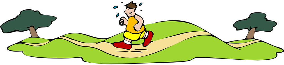 Exercise Cartoon 25, Buy Clip Art - Summer Exercise Funny Bagettes Bag Coin/ Cosmetic, (960x480)