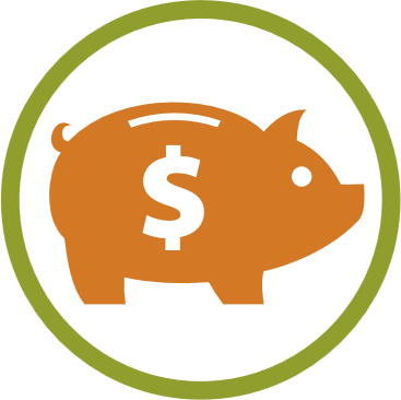 Food Production And To Make The Work Of Farmers Easier - Piggy Bank (367x366)