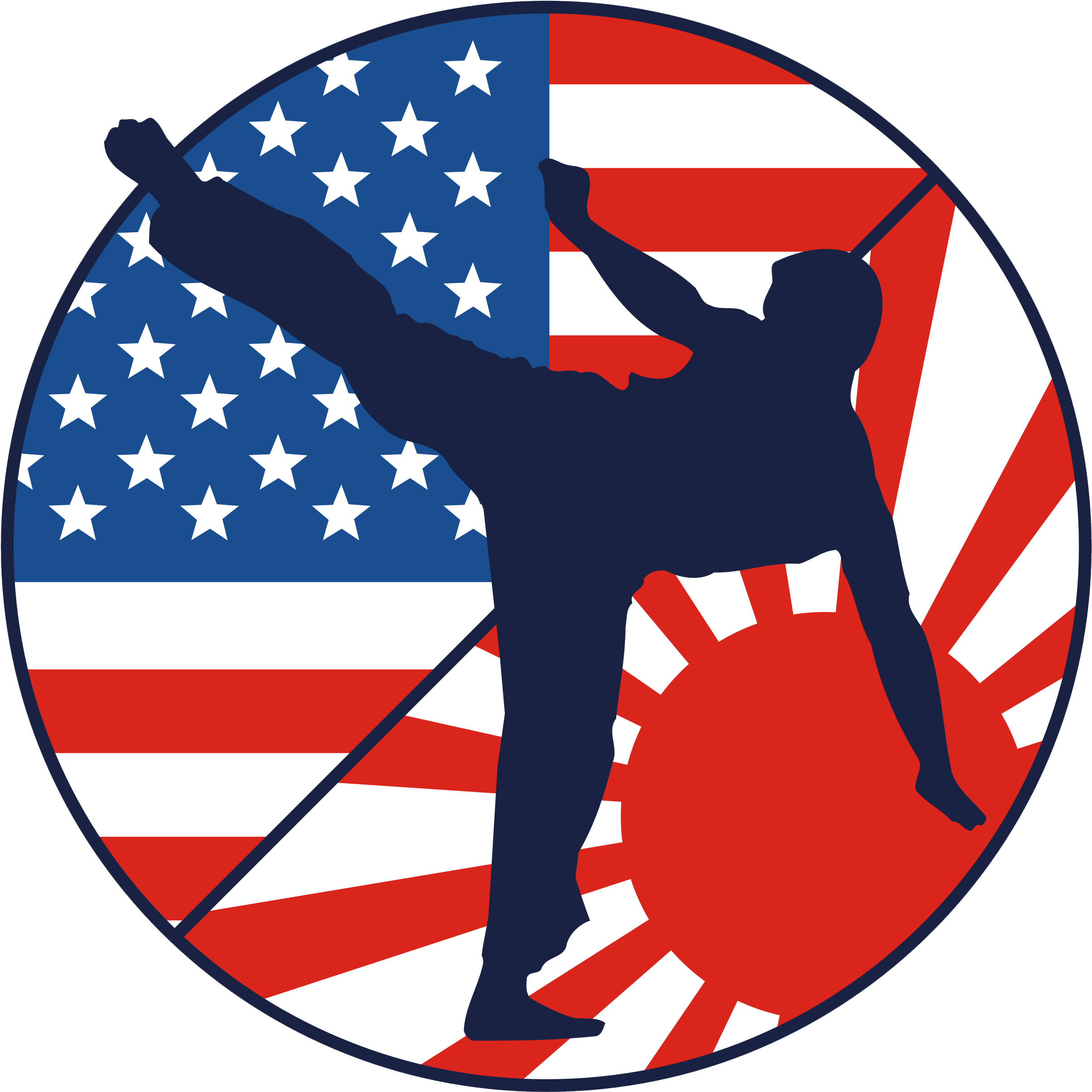 American Blackbelt Karate Logo - American Black Belt Karate (2467x2460)