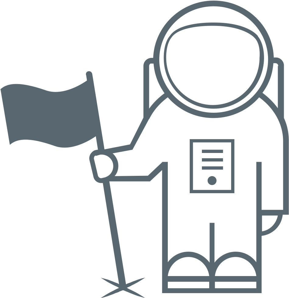 Astro Flag 596771 Large - Desenho De Um Astronauta (1200x1200)