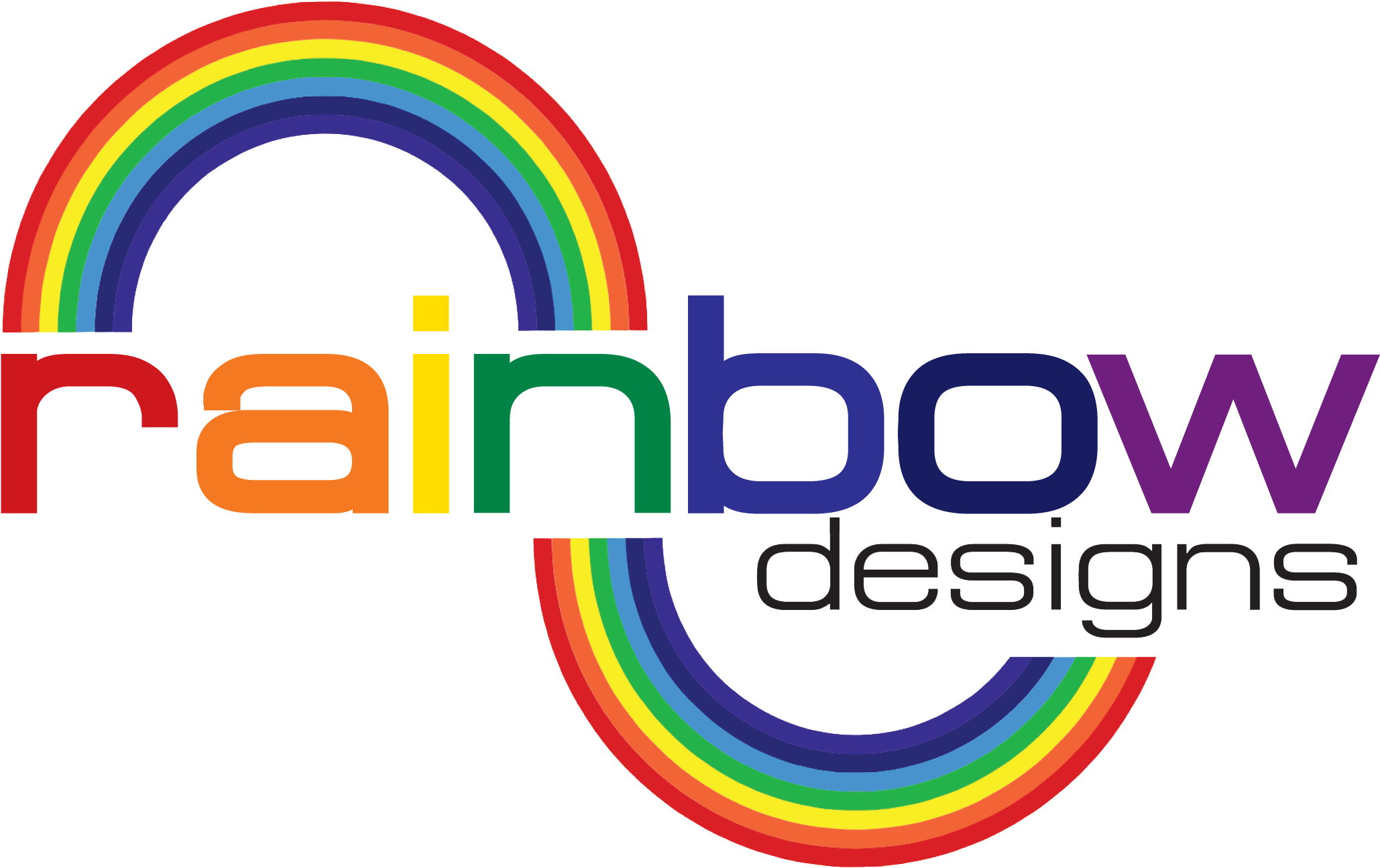 Rainbow Logo - Rainbow Designs (2361x1306)