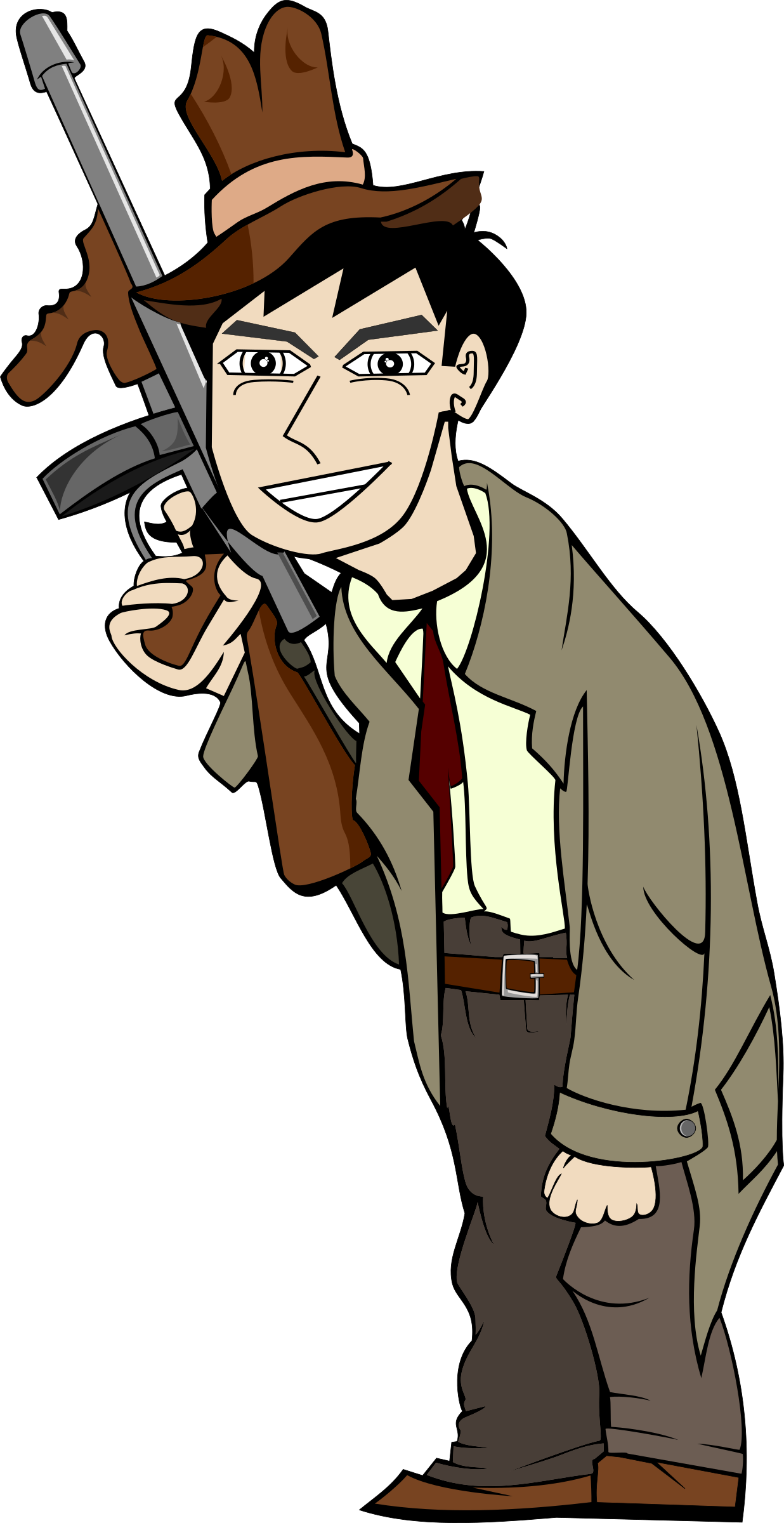 Big Image - Gangster Clipart (1236x2400)