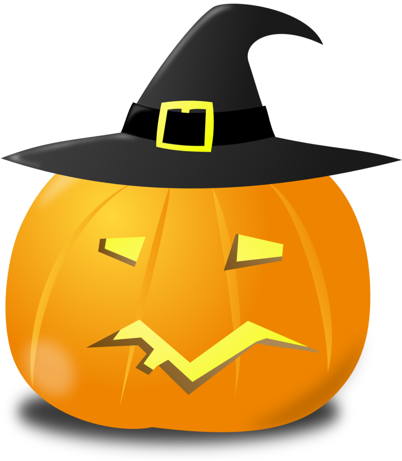 Witch Pumkin Clipart - Custom Pilgrim Jackolantern Pillow Case (656x750)