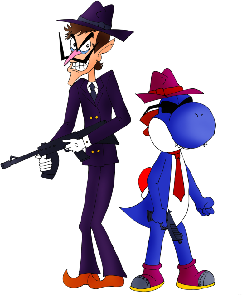 Gangsters Waluigi And Boshi By Zefrenchm - Wario Waluigi And Boshi (815x981)