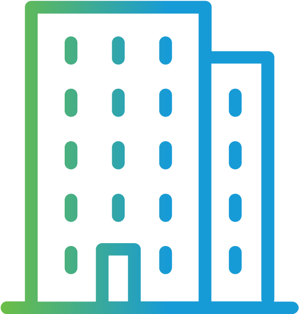 Icon Of Office Building - Building (682x646)