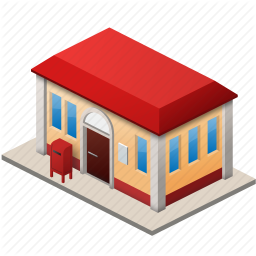 Png Post Office Transparent Post Office - Post Office Vector Png (512x512)