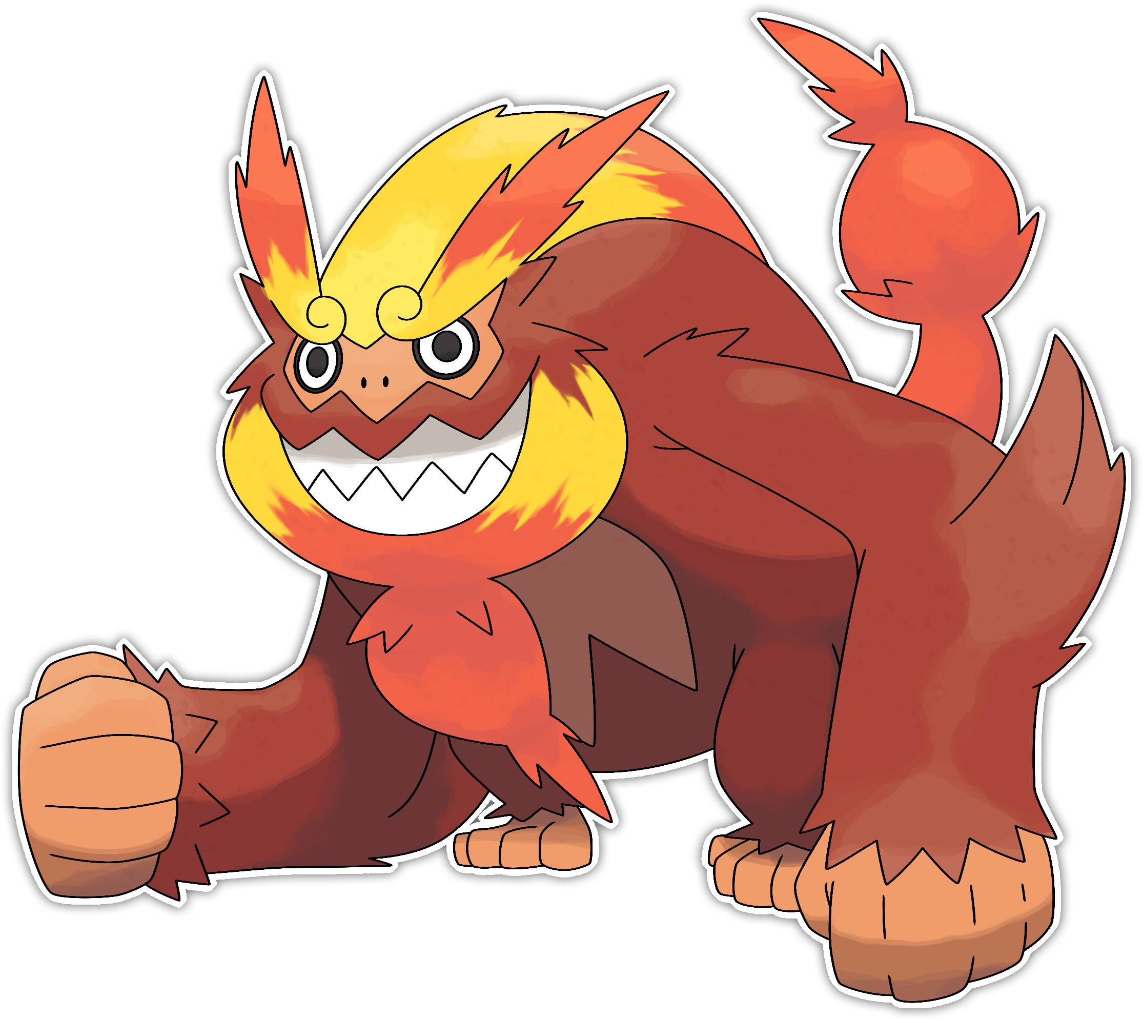 Mega Darmanitan By Smiley Fakemon Mega Darmanitan By - Cartoon (2300x2036)