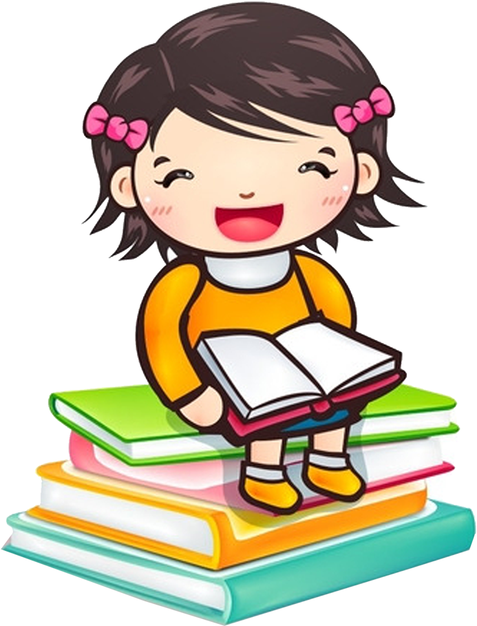 Reading Child Girl Book Clip Art - Reading Child Girl Book Clip Art (996x987)