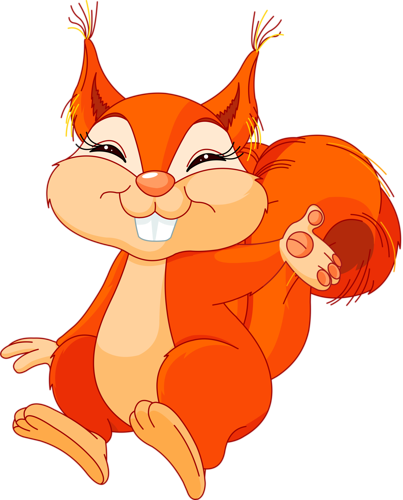 14squirell Camp001 - Squirrel Cartoon Png (403x500)