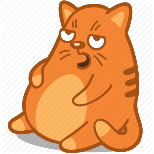 Burp Stomach Gas Comic Text Shadow - Fat Cat Icon (512x512)