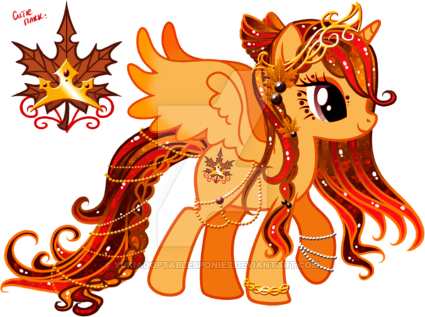 Autumn Princess Custom Pony By Kingphantasya - My Little Pony Custom Drawings (600x448)