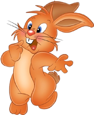 Red Bunny Rabbits Rabbit Images - Orange Bunny Cartoon (400x400)