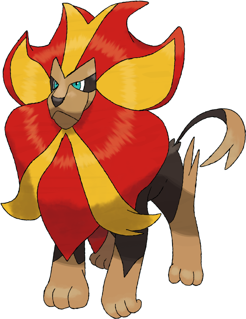 Pyroar By Theangryaron Pyroar By Theangryaron - Pokemon Pyroar Male (1024x1190)