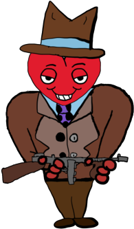 Gangster Of Love - Cartoon (674x518)
