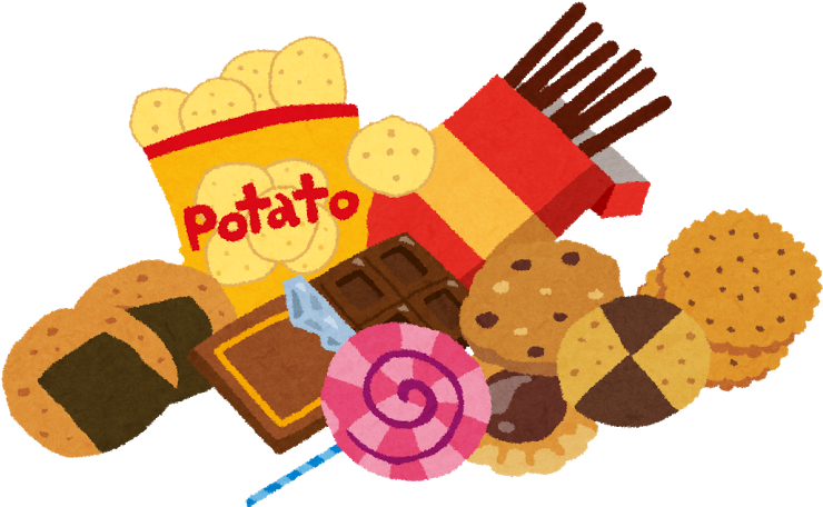 Even Though A Small Amount, Eating Frequently Causes - お 菓子 イラスト や (800x517)