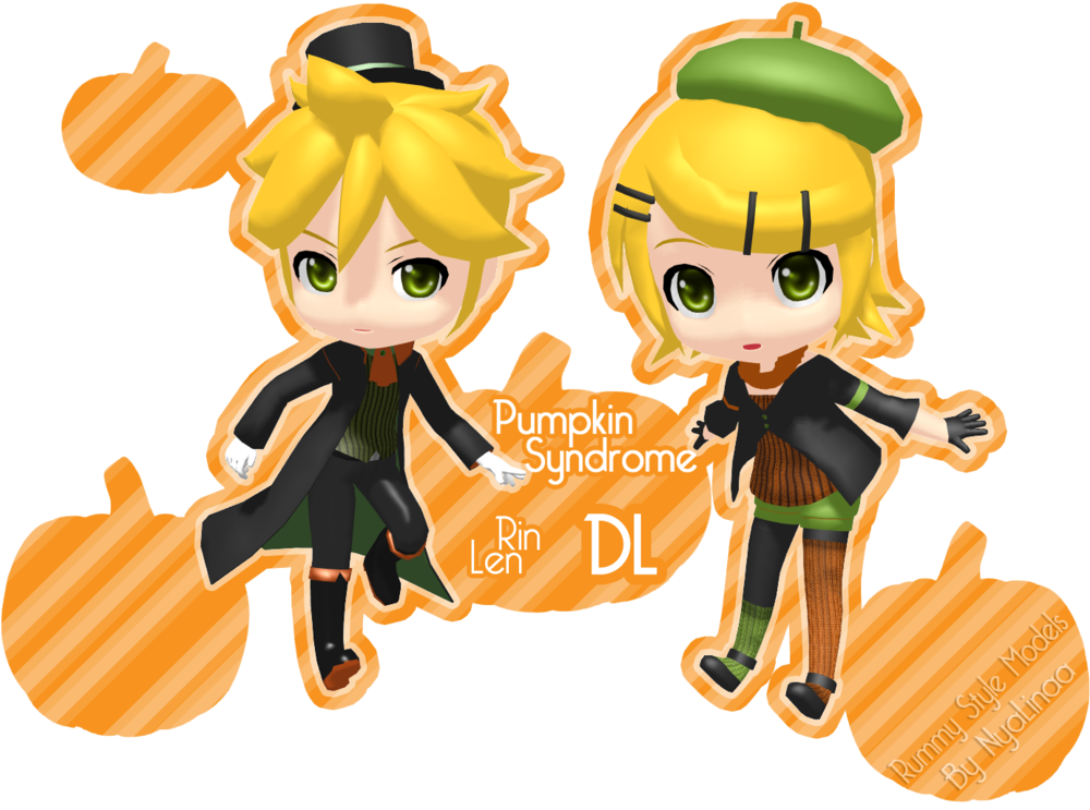 Pumpkin Syndrome Rin And Len By Nyalinaa - Kagamine Rin/len (1022x782)