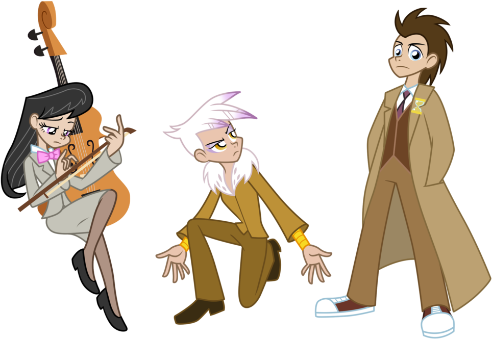 Octavia, Gilda The Griffon, Dr - Mlp Doctor Whooves Human (1024x694)