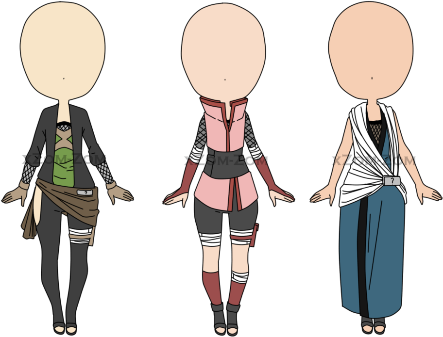 Naruto Outfit Adopts[closed] By Xzom-zom - Cartoon (942x848)