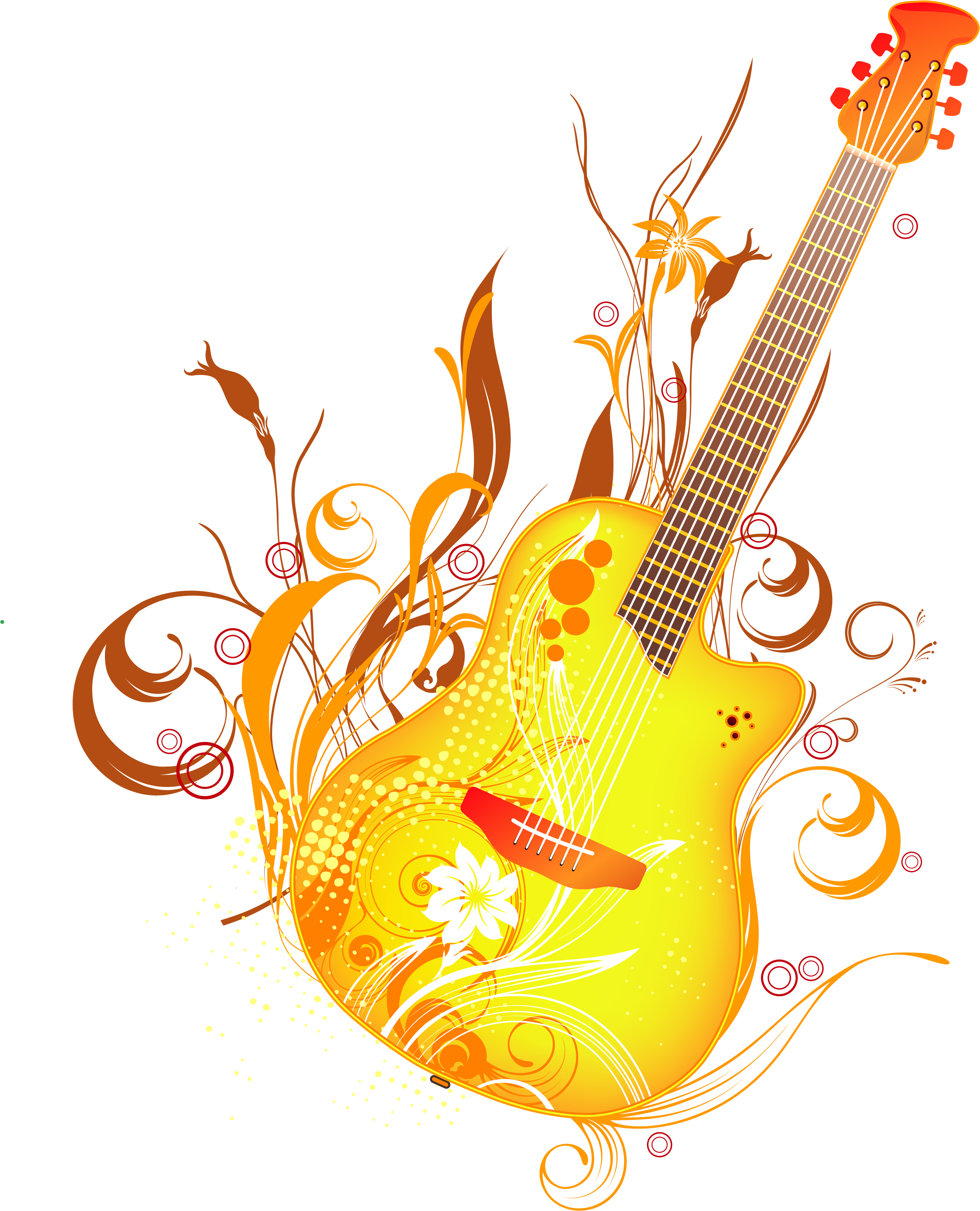 Guitar Graphic Design Illustration - Guitar Graphic Design Illustration (3952x4884)