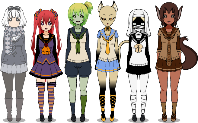 Monster Girls By Cheyenneskye - Cartoon (800x600)