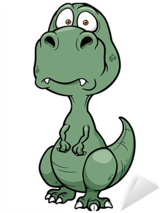 Dekor Vektor Illustration Av Tecknad Dinosaurie • Pixers® - Dianosure Cartoon (400x400)