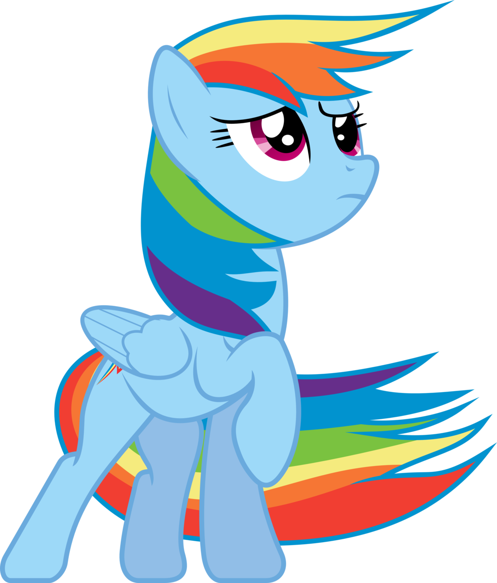 Windswept Rainbow Dash By Uxyd Windswept Rainbow Dash - My Little Pony Rainbow Dash Wind (1024x1200)