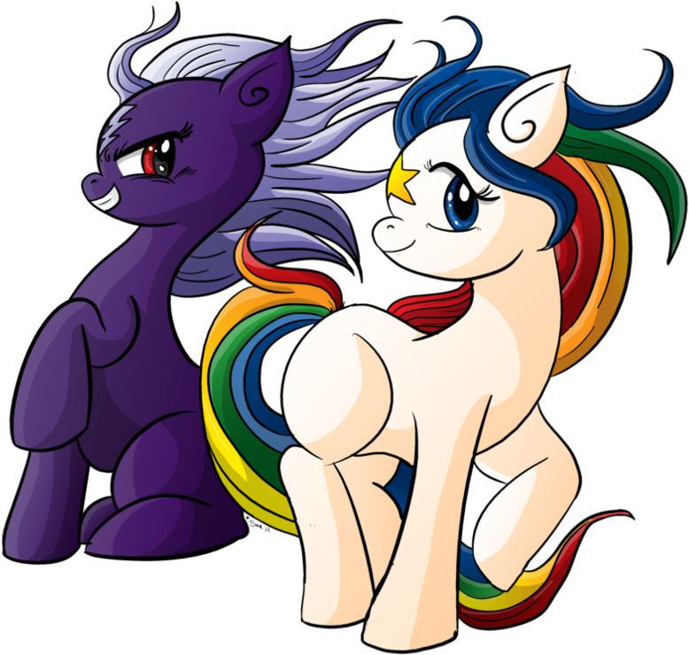 Skydancer And Starlite, G4 Style By Xkappax - Rainbow Brite Horse Oc (894x894)
