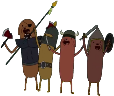 Adventure Time Hot Dog Knights (412x345)