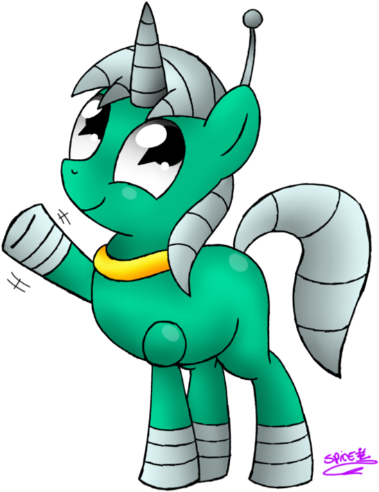 Robot Pony By Spice5400 - Cartoon (1014x788)