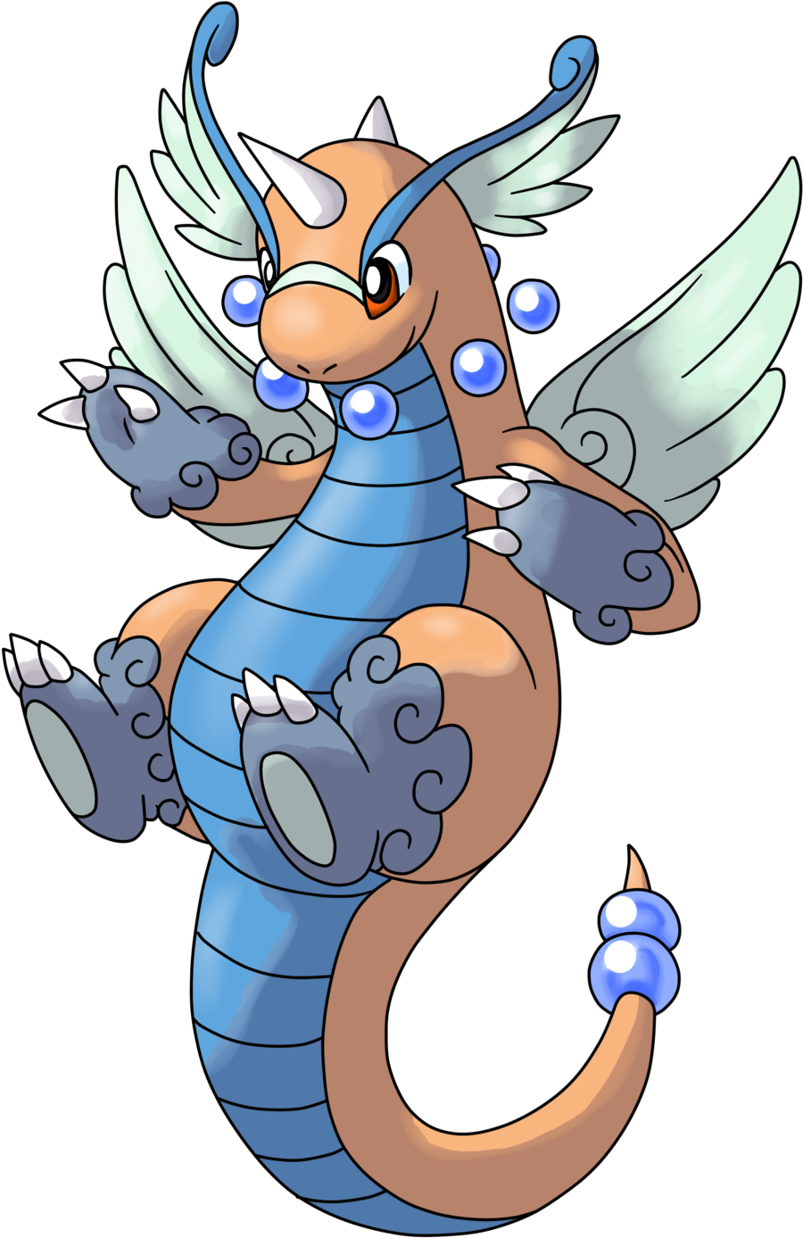 Mega Dragonite By Alphaxxi - Mega Evolution Dragon Pokemon (1024x1424)