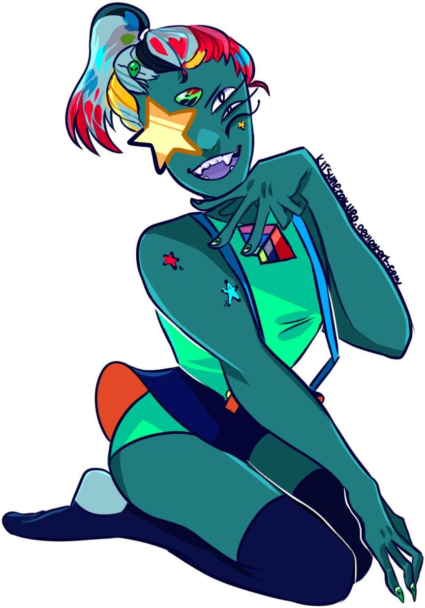 Kitsunezakuro Fusion Friday - Peridot And Bismuth Fusion (1024x1437)