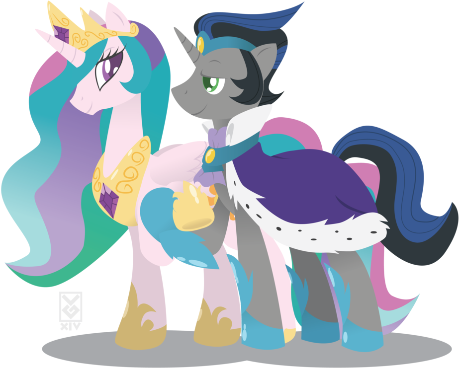 Celestia X Sombra By Inspectornills Celestia X Sombra - Princess Celestia (1024x791)