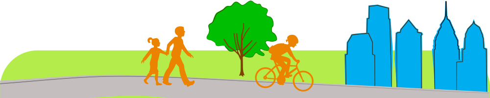 Promoting Biking And Walking As Fun, Healthy Forms - Safe Routes Philly (1000x200)