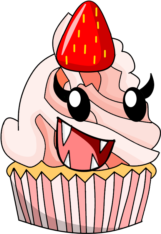 Strawberry Cupcake Hd - Cupcake (900x900)