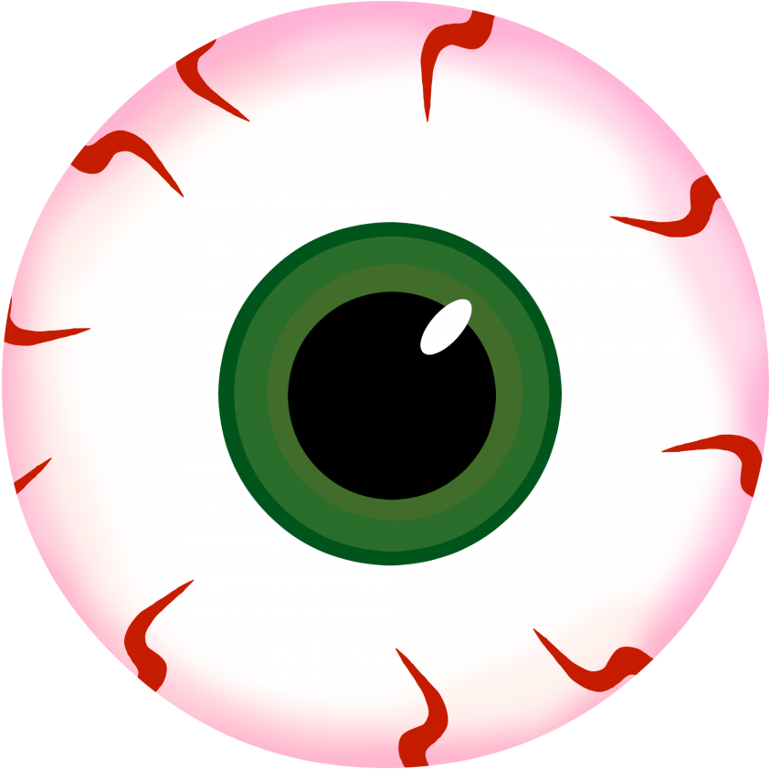 Pin Halloween Eyeball Clipart - Color (900x900)