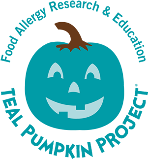 Allergy/food Issue-friendly Halloween Tips - Teal Pumpkin Project Logo (350x350)