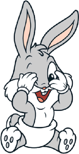 Easter Bunny Bugs Bunny Rabbit Baby Bunnies Clip Art - Cartoon Baby Bugs Bunny (600x600)