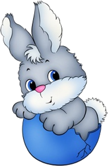 Valentine Easter Bunnies Png Images On A Transparent - Cartoon Baby Easter Bunny (600x600)