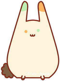 Pusheen Bunny By Citrus Apple - Cartoon (350x350)