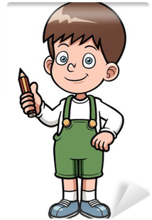 Vector Illustration Of Genius Boy Vector Wall Mural - Çocuk Vektör (400x400)