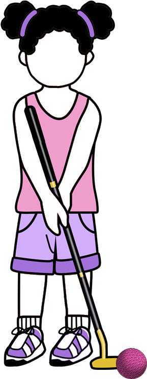 Miniature Golf Fill In The Blank Thank You Note Cards - Illustration (1000x1000)