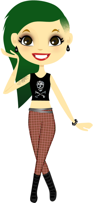 Doll Deviantart Punk Rock Clip Art - Dolls Deviantart Png (523x896)