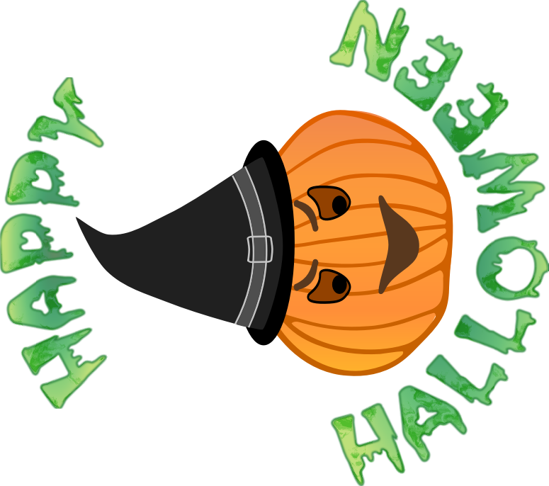 Free Halloween Scene Clipart - Sign (775x686)