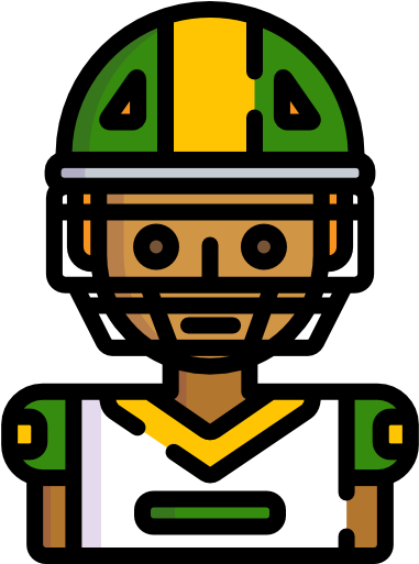 Jugador De Fútbol Americano Icono Gratis - Jugador De Fútbol Americano Icono Gratis (512x512)