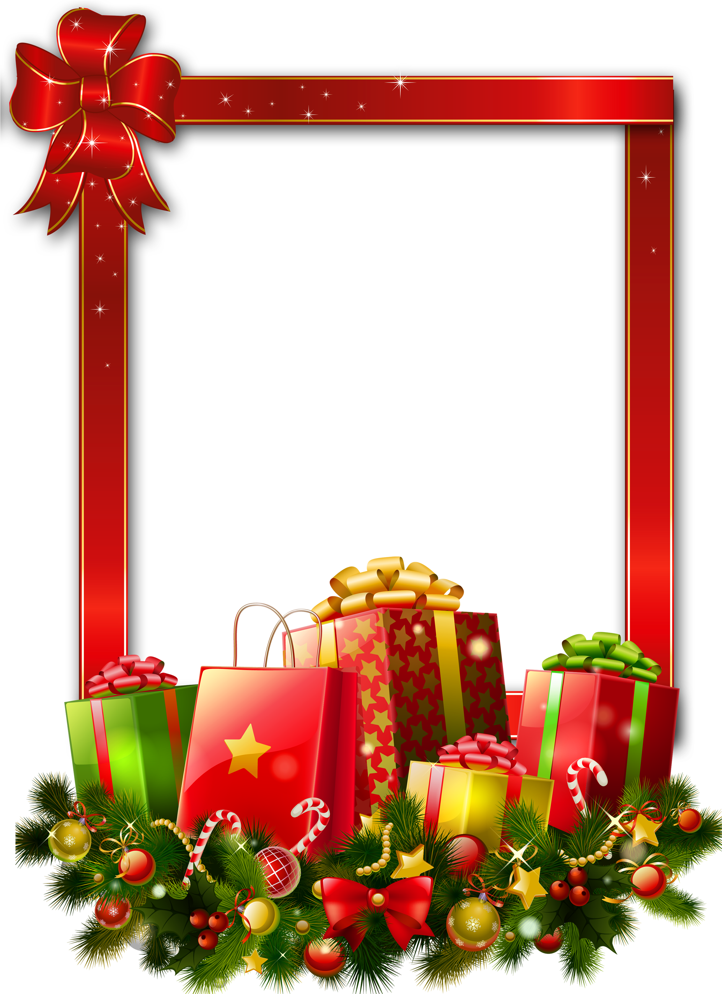 Christmas Corner Clipart Download Christmas Corner - Christmas Frame Design Png (2500x3409)