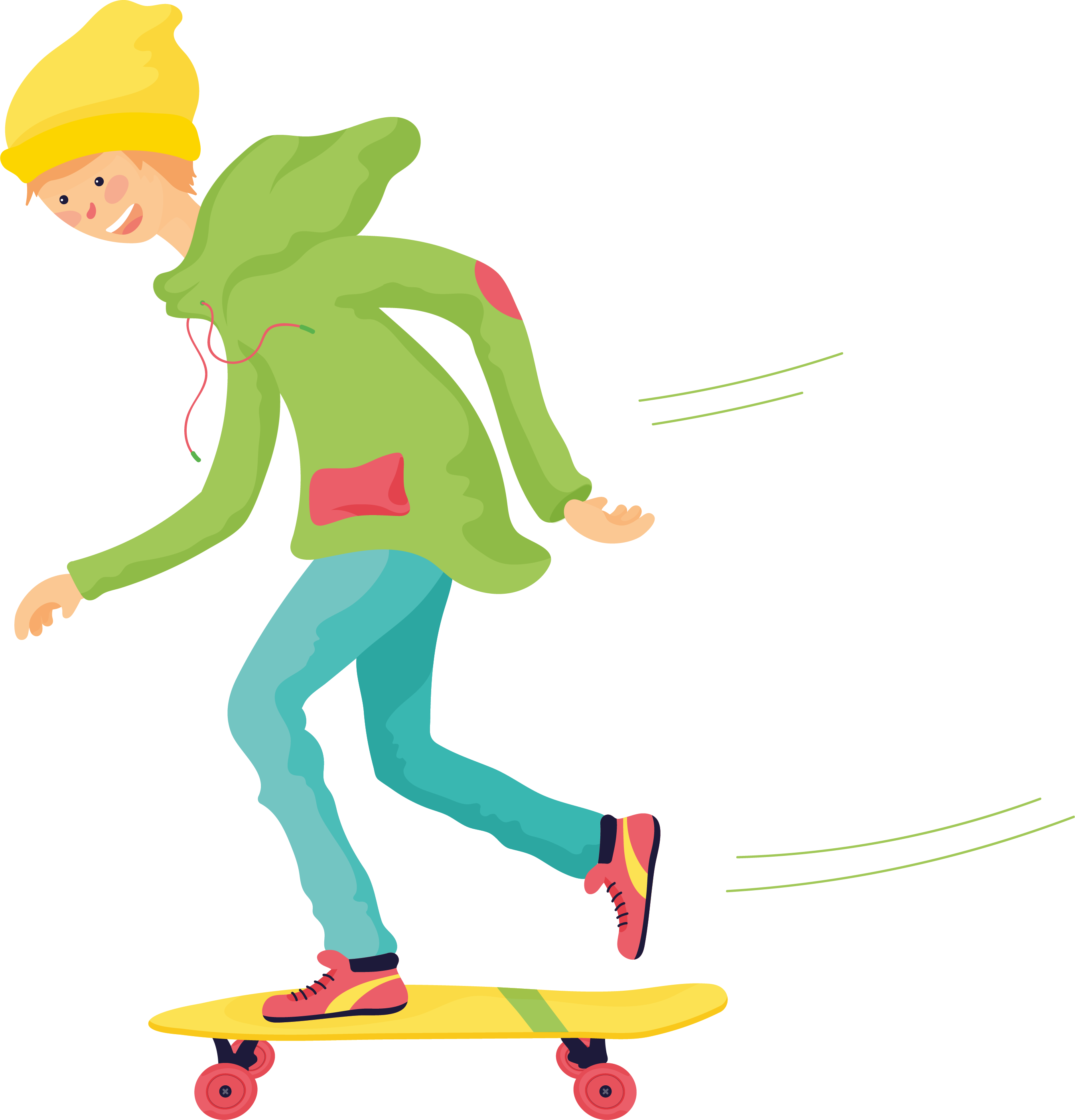 Skateboarding Euclidean Vector - Skateboarding Euclidean Vector (2695x2807)