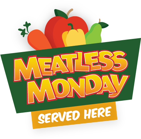 Mm Window & Door Cling - Meatless Monday (450x468)